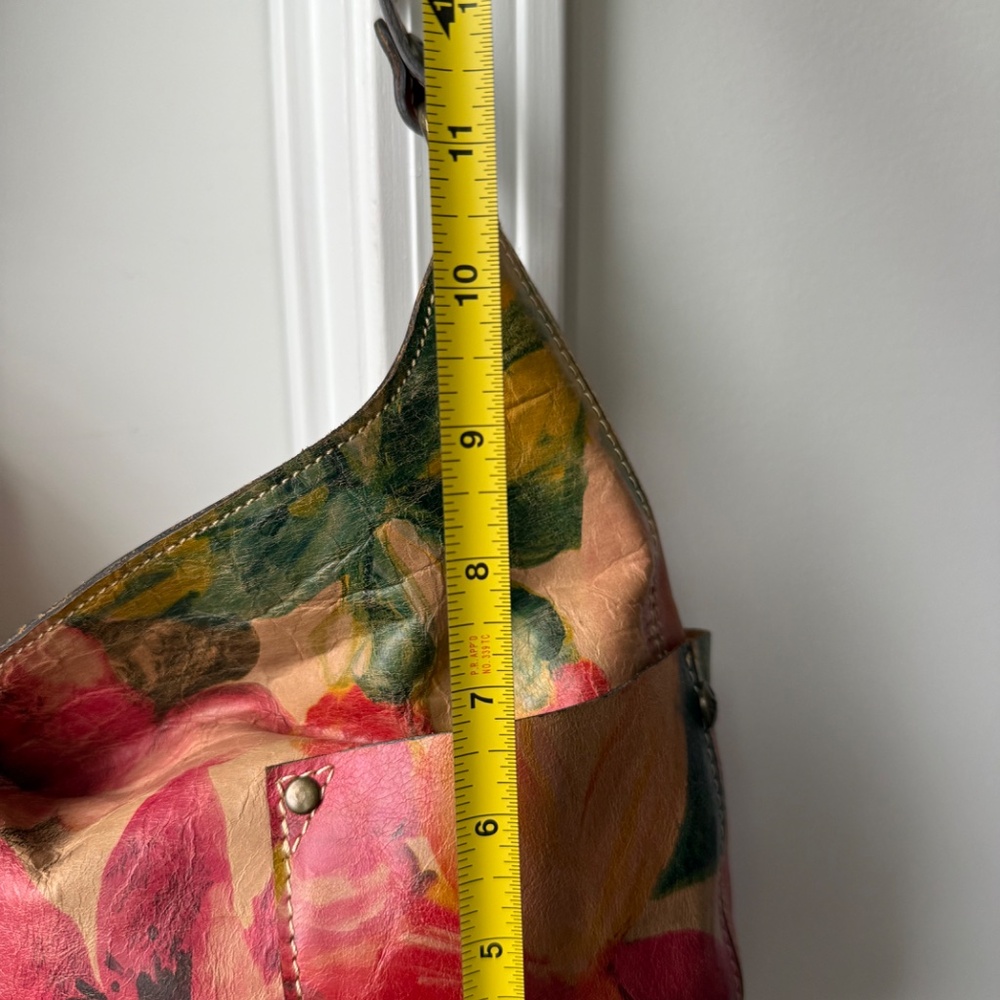 Patricia Nash spring floral hobo shoulder bag - Picture 12 of 15